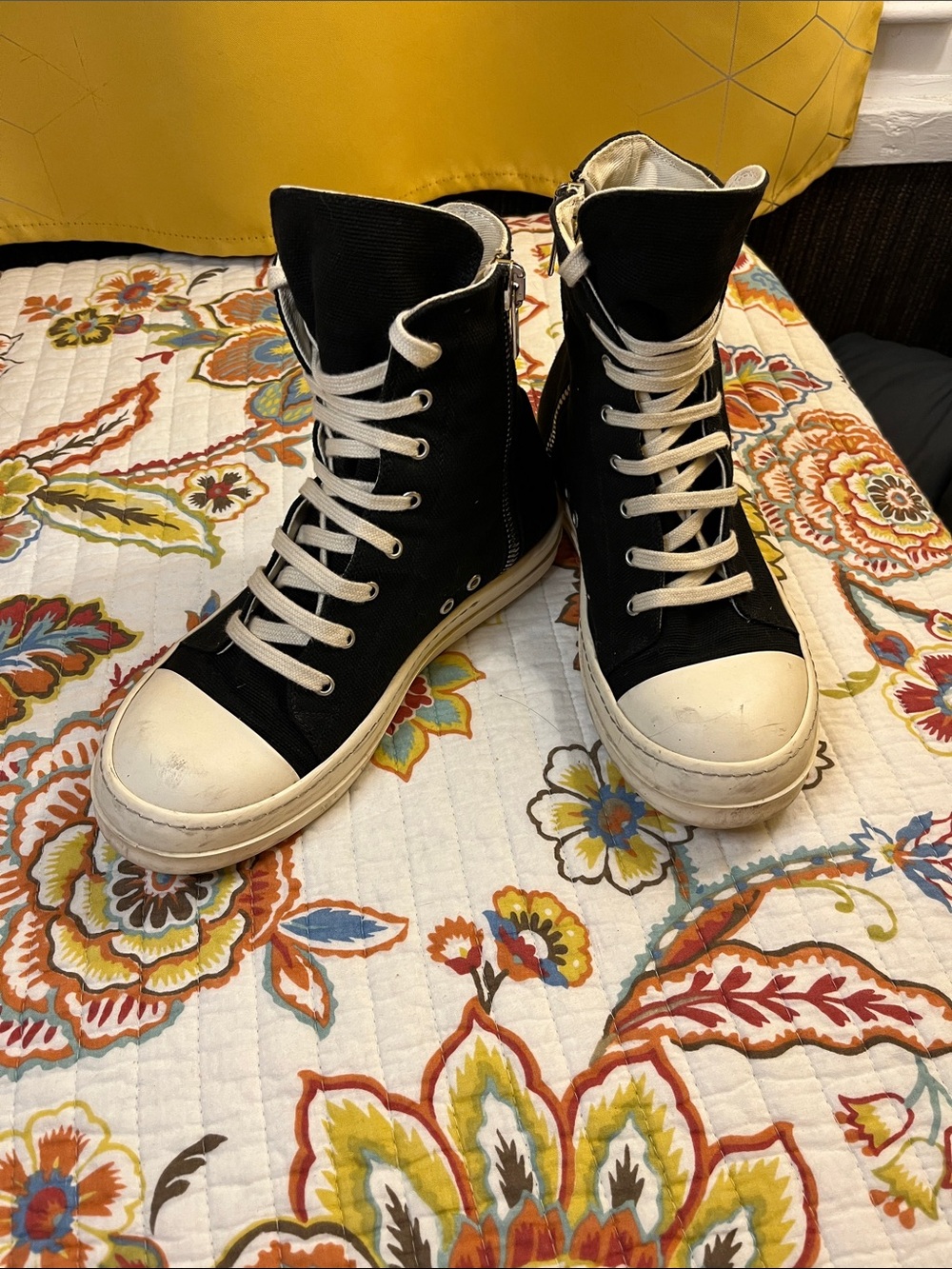 Rick Owens canvas sneakers
